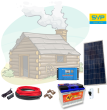 Fotovoltaický ostrovní systém 130Wp, 12V, baterie 80Ah