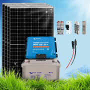 1520 Wp | Fotovoltaický ostrovný systém 24V 220Ah s batériami (Victron Gel) bez konštrukcie
