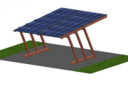 Carport RC2- SINGLE | Prístrešok pre 1 parkujúce vozidlo s dobíjaním solárnou energiou