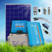 285 Wp | Fotovoltaický ostrovní systém 12V 220Ah s baterií Victron s měničem napětí na 230V bez konstrukce