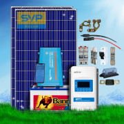 770 Wp | Fotovoltaický ostrovný systém 12V 230Ah s batériou Energy Bull a meničom napätia na 230V bez konštrukcie