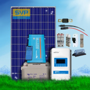 385 Wp | Fotovoltaický ostrovní systém 12V 220Ah s baterií Victron s měničem napětí na 230V bez konstrukce