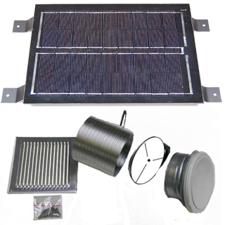 SolarVenti odvetrávacia sada, 6 W panel