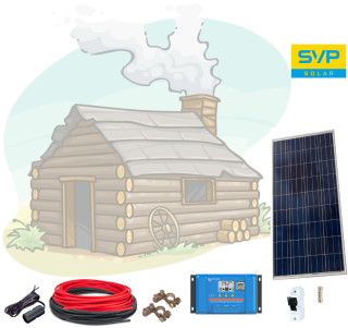 12V Fotovoltaický ostrovný systém 115Wp (bez batérie)