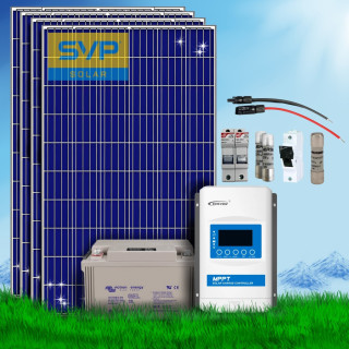 1140 Wp | Fotovoltaický ostrovní systém 24V 220Ah (Victron Gel) bez konstrukce