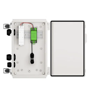 Tigo RSS Transmitter Dual Core - vonkajšia sada s napájaním (Rapid Shutdown, PLC, DIN lišta)