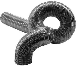 Al ohybné kruhové potrubie Semivac, dĺžka 5 m, priemer 100-150 mm