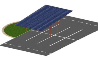 Carport IC- MULTI | Přístřešek pro 4 parkující vozidla s dobíjením solární energií