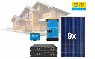 48V DC / 230V AC Fotovoltaický ostrovní systém 2565 Wp