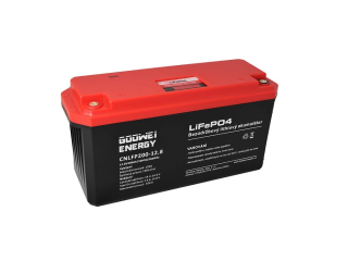 GOOWEI ENERGY LiFePO4 batéria CNLFP200-12.8 200 Ah / 12,8 V s integrovanou BMS