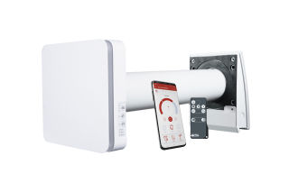 DUKA OnePro25S Wi-Fi Ø100mm – lokálne rekuperačné vetranie s tichou prevádzkou