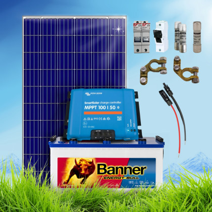 285 Wp | Fotovoltaický ostrovný systém 12V 230Ah (Banner Energy Bull) bez konštrukcie