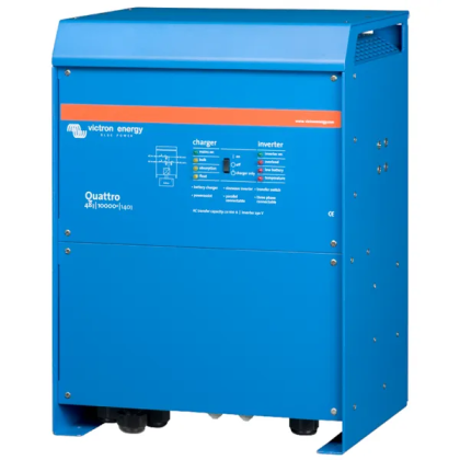 Menič/nabíjač Victron Energy Quattro 48V/10000VA/140A-100A/100A | Výkonný hybridný invertor s dvoma AC vstupmi