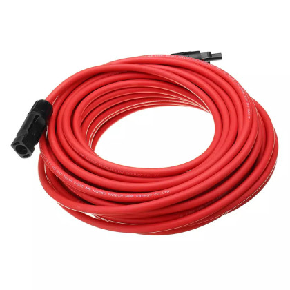 Prodlužovací kabel, průřez 4 mm², červený