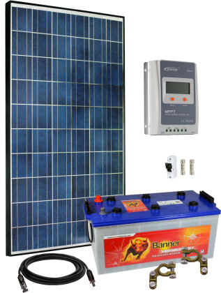 12V Fotovoltaický ostrovný systém 285Wp (MPPT)