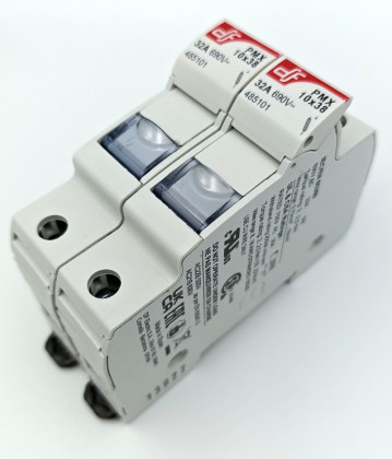 Dvoupolový poistkový odpínač DF Electric PMX 10x38
