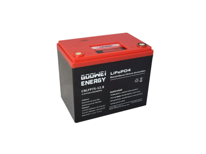 GOOWEI ENERGY LiFePO4 batéria CNLFP75-12.8 75 Ah / 12,8 V s integrovanou BMS
