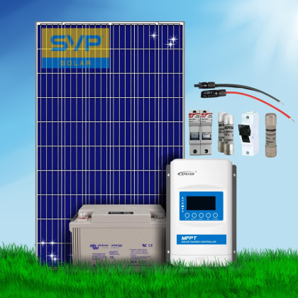 285 Wp | Fotovoltaický ostrovný systém 12V 220Ah (Victron Gel) bez konštrukcie