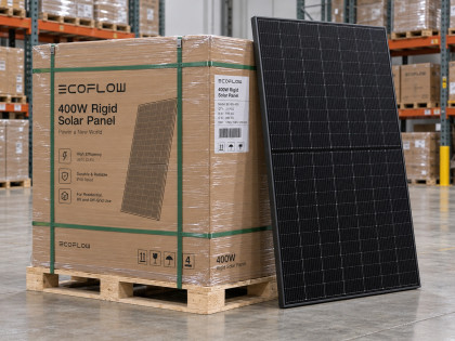EcoFlow sada 30× 400 Wp rigidných solárnych panelov – 12 kWp fotovoltaický systém