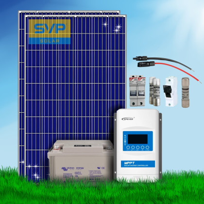 570 Wp | Fotovoltaický ostrovný systém 12V 220Ah (Victron Gel) bez konštrukcie