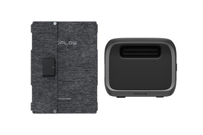 EcoFlow RIVER 3 UPS + 45W skládací solární panel (USB-C) – přenosná záložní energie s vysokou účinností