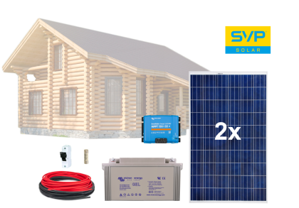 12V Fotovoltaický ostrovní systém 570Wp (MPPT Vitron Energy)