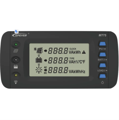EPever displej MT-75 - Vzdialený ovládač a monitoring k solárnym regulátorom MPPT