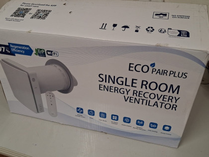 EcoPair Plus ERV WiFi CO₂/Teplota 160 mm – ROZBALENO / ZÁNOVNÍ STAV