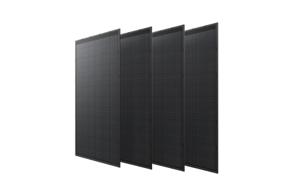 EcoFlow sada 4× 250W rigidných solárnych panelov – monokryštalické FV panely s celkovým výkonom 1 000 W