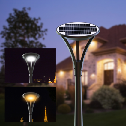 Solárna pouličná LED lampa SLL-31 - 3000 lm, senzor pohybu a súmraku