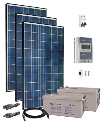 24V Fotovoltaický ostrovný systém 840Wp (MPPT)