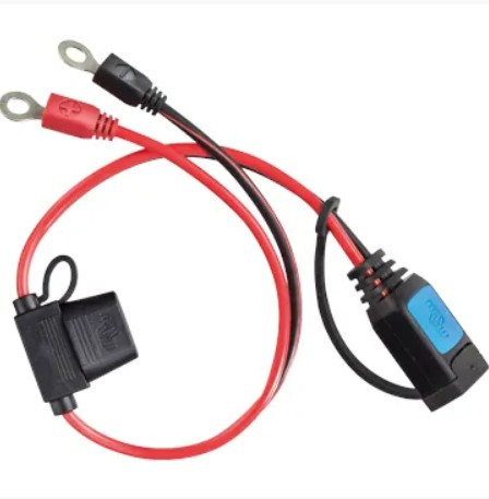 Kabel s oky M8 a pojistkou 30A pro nabíječky Victron Blue Smart IP65