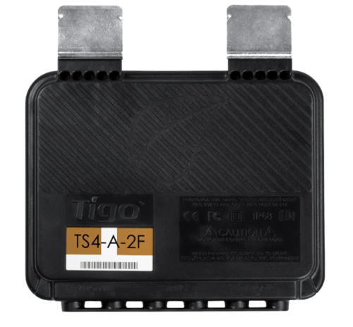 Tigo TS4-A-2F 1000W – bezpečnostní modul pro rychlé vypnutí (Rapid Shutdown) pro dva FV moduly, PLC komunikace