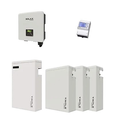 SOLÁRNÍ SESTAVA | SolaX X3 Hybrid 10.0 G4.4 + T-BAT H 23.2 kWh (4×5.8) + SDM630 Modbus – třífázový hybridní FV set s maximální akumulací
