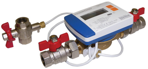 Měřič tepla Heat Plus, 0,6 m3/h, montážní sada