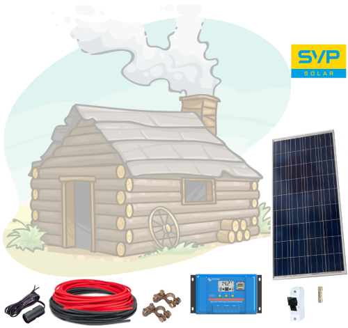 Fotovoltaický ostrovný systém 130Wp, 12V, bez batérie