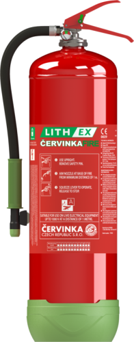 Hasiaci prístroj na hasenie lítiových batérií AVD LITH EX9, 9l