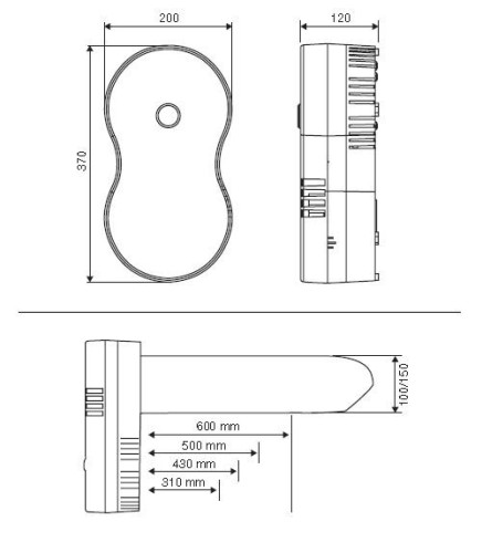 Rekuperační jednotka ECOROOM, průměr napojení 100 mm