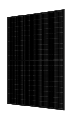 Fotovoltaický solární panel černé barvy BAUER 400 Wp - mírně škrábanec rámu