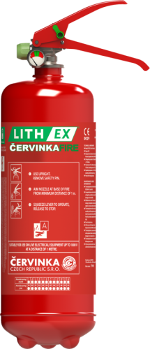 Hasicí přístroj k hašení lithiových baterií AVD LITH EX2, 2l