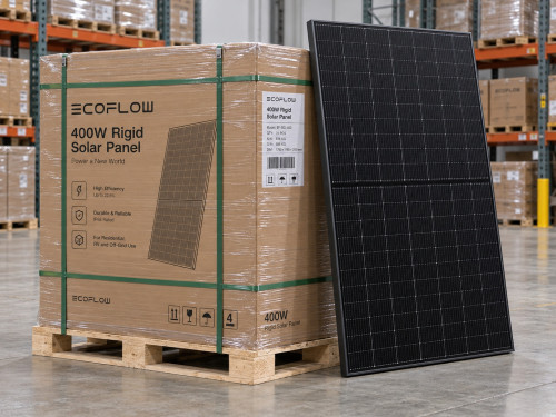 EcoFlow sada 30× 400 Wp rigidných solárnych panelov – 12 kWp fotovoltaický systém