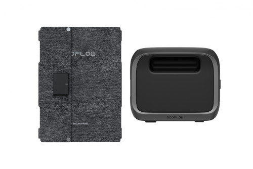 EcoFlow RIVER 3 UPS + 45W skládací solární panel (USB-C) – přenosná záložní energie s vysokou účinností