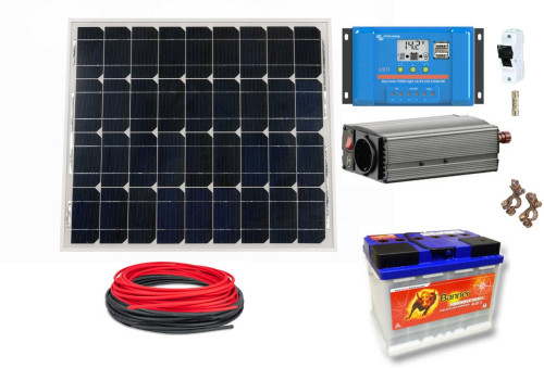 Fotovoltaický ostrovní systém 55Wp 60Ah, 12V DC / 230V AC