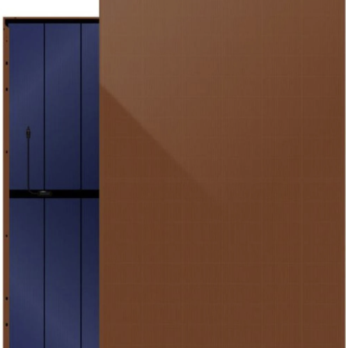DAH Solar Terracotta 400 W - oranžovo-hnedý bifaciálny panel, N-type, half-cells, 0BB