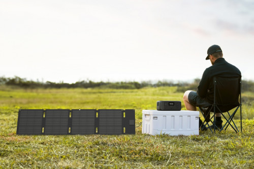 EcoFlow RIVER 3 UPS + 45W skládací solární panel (USB-C) – přenosná záložní energie s vysokou účinností