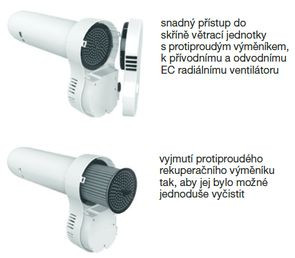 Rekuperační jednotka ECOROOM, průměr napojení 100 mm