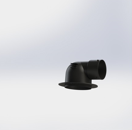 Stropní vyústek pro systém rekuperace s flexibilním potrubím 90mm