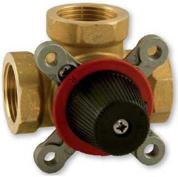 Ventil trojcestný zmiešavací 3/4" vnútorný, PN10, 110°C, Kvs 6,3m3/h