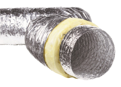 Tepelne izolovaná ohybná hadica, dĺžka 10m, priemer 102-203mm